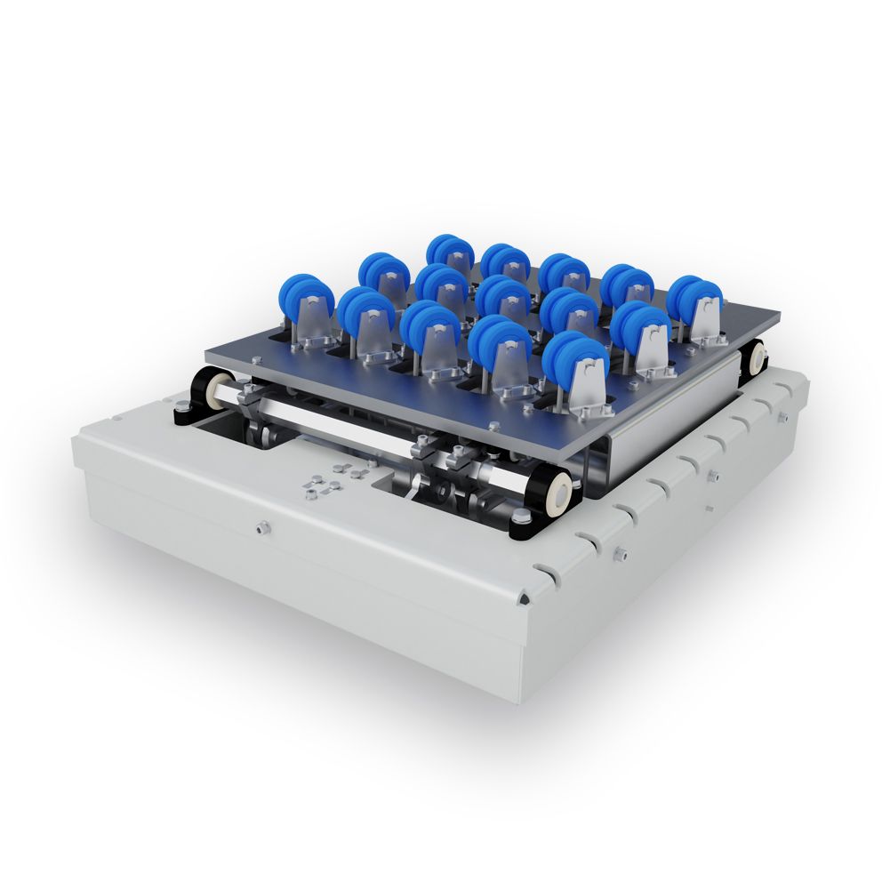 Fotorealistyczna wizualizacja 3D linii produkcyjnej i systemu transportowego dla przemysłu